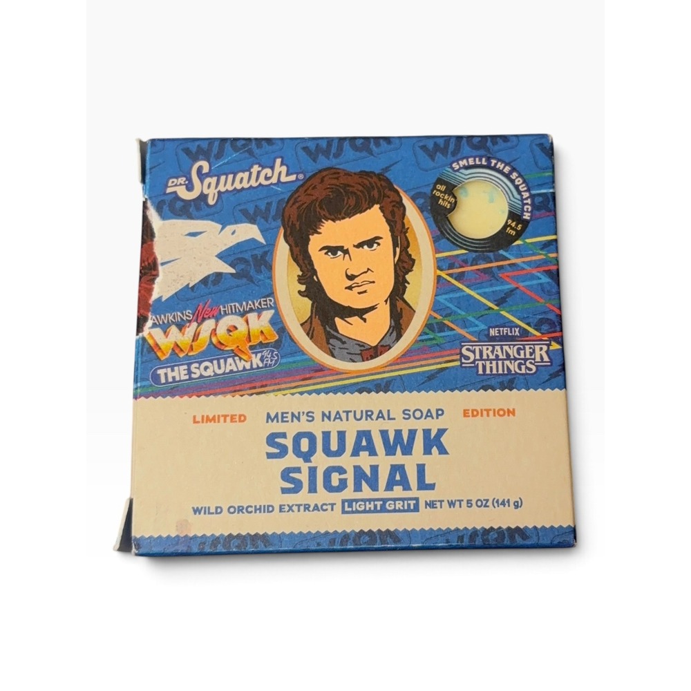 Dr. Squatch Stranger Things Squawk Signal Limited Edition Soap 5oz Wild Orchid